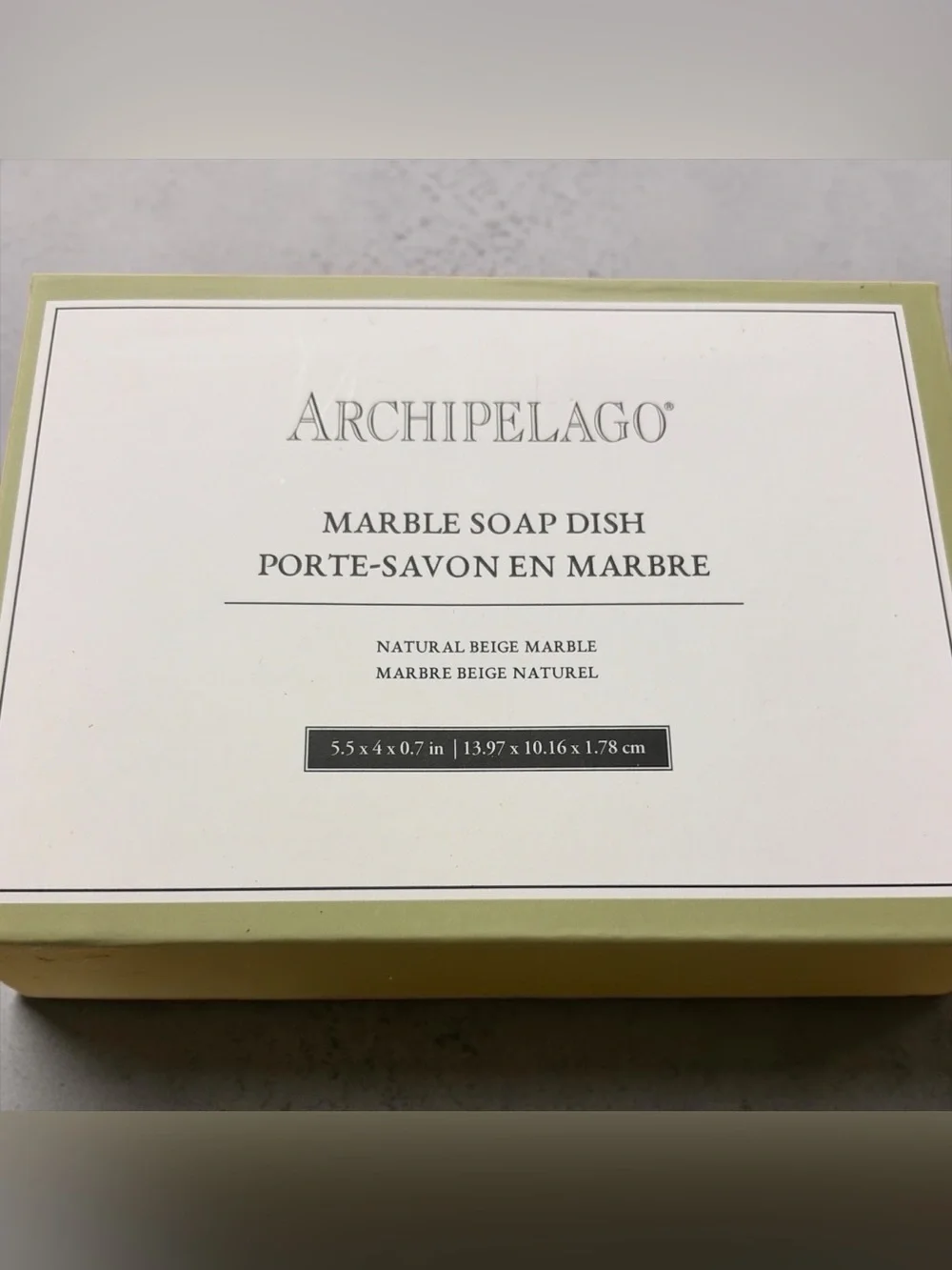 Archipelago Marble Soap Dish – Natural Beige Stone | Spa Bath Luxury